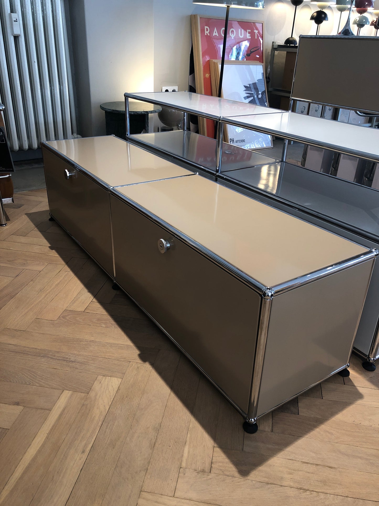 USM Haller, 2x1 TV/Lowboard beige