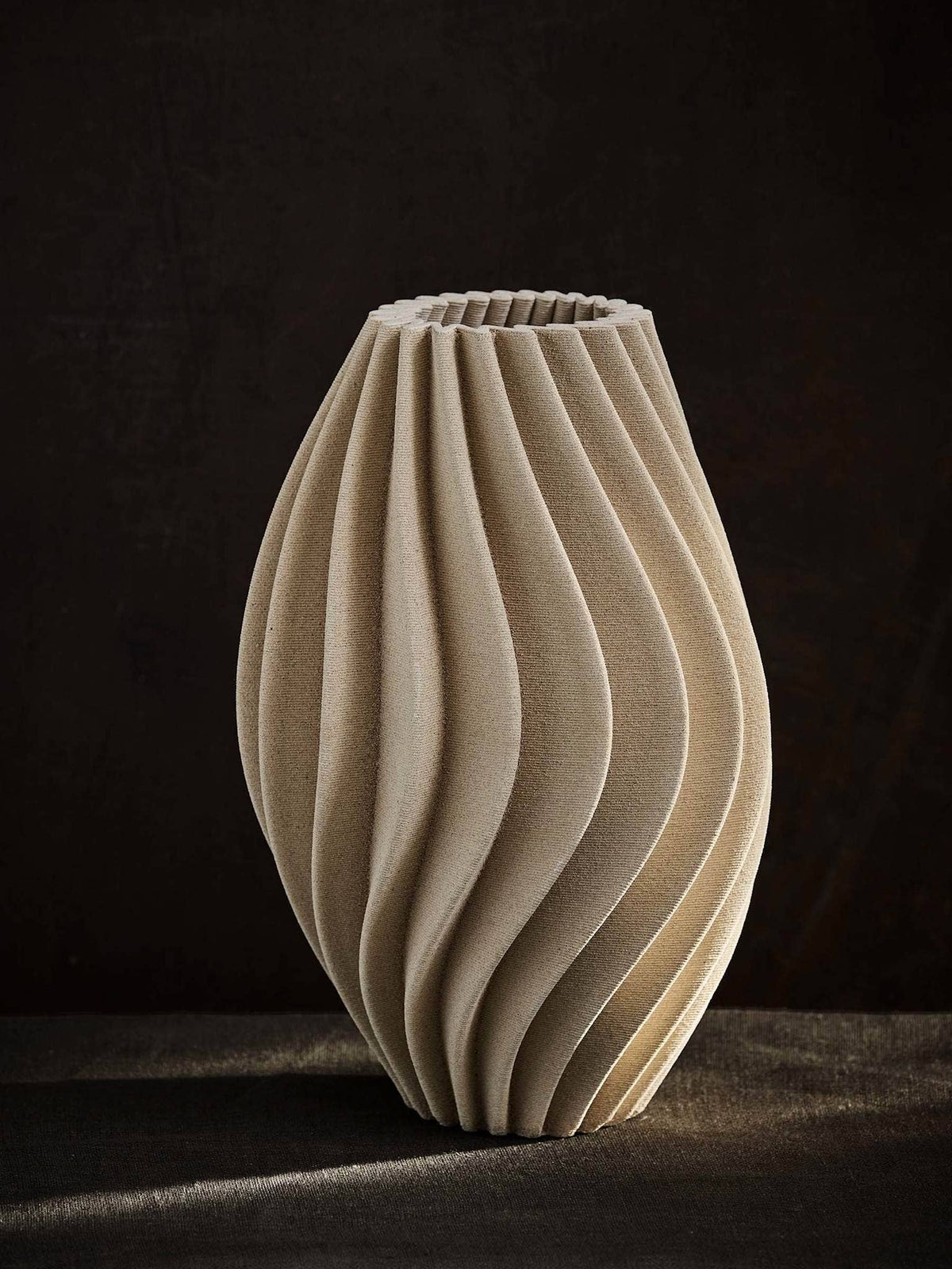 Vento-Vase: Sand / S