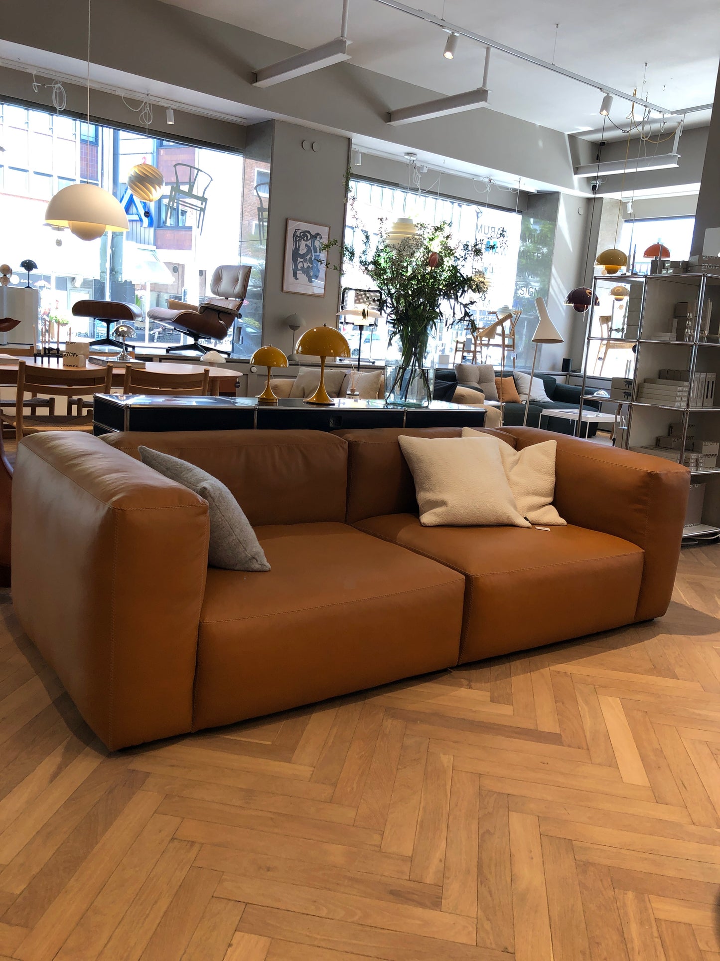 HAY Mags soft, 2,5seater - sense leather cognac