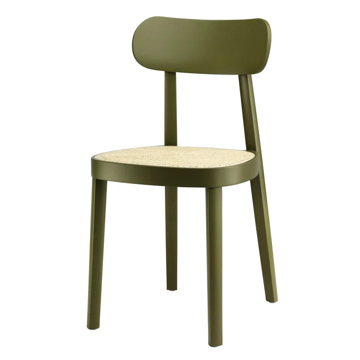 Thonet - 118 Holzstuhl olivgrün