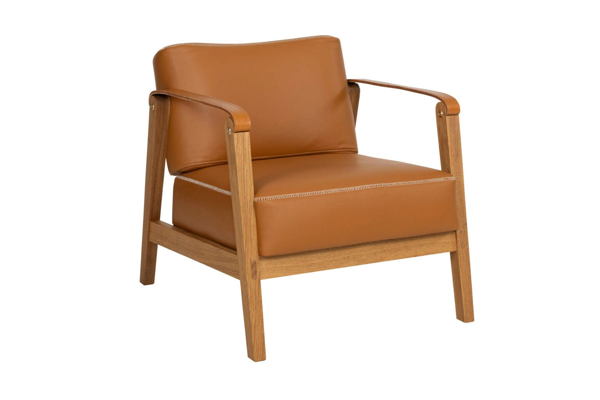 Andersen Furniture LOVI lounge chair - Eiche geölt + Cognac Büffelleder