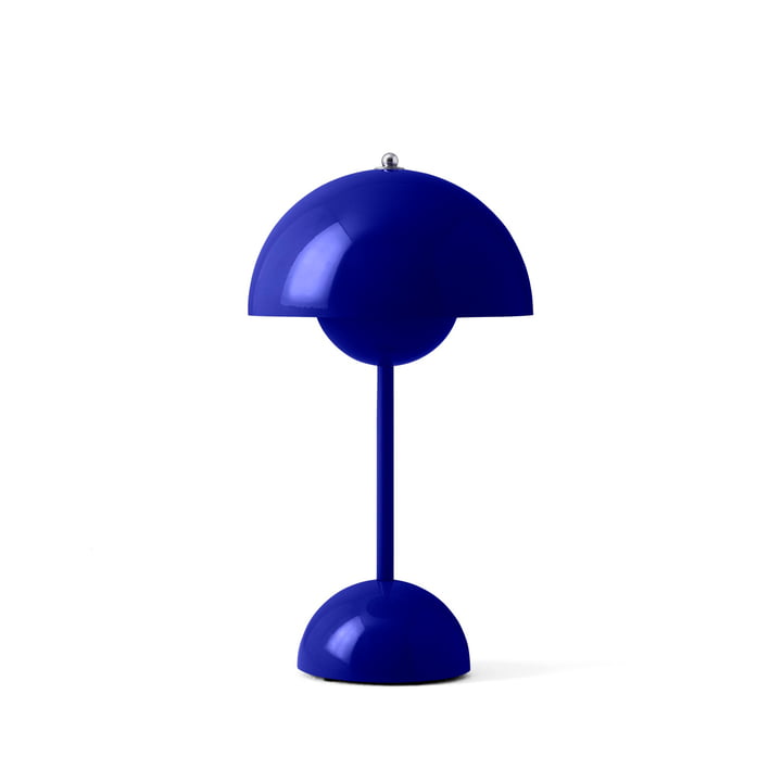 VP9 Cobalt Blue - &Tradition - Flowerpot Akku Tischleuchte