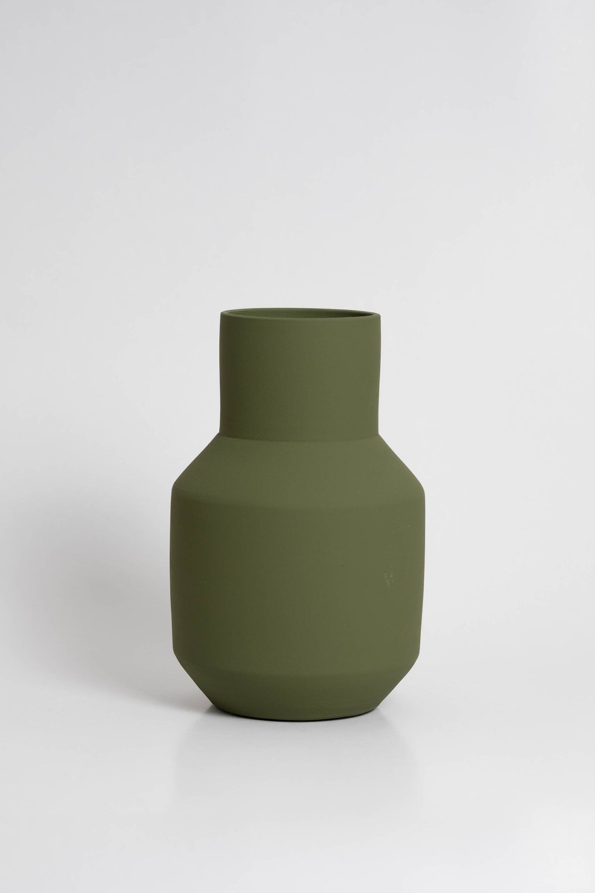 Sado Vase – Olivgrün – Keramik, ideal für Trockenblumen: Grün