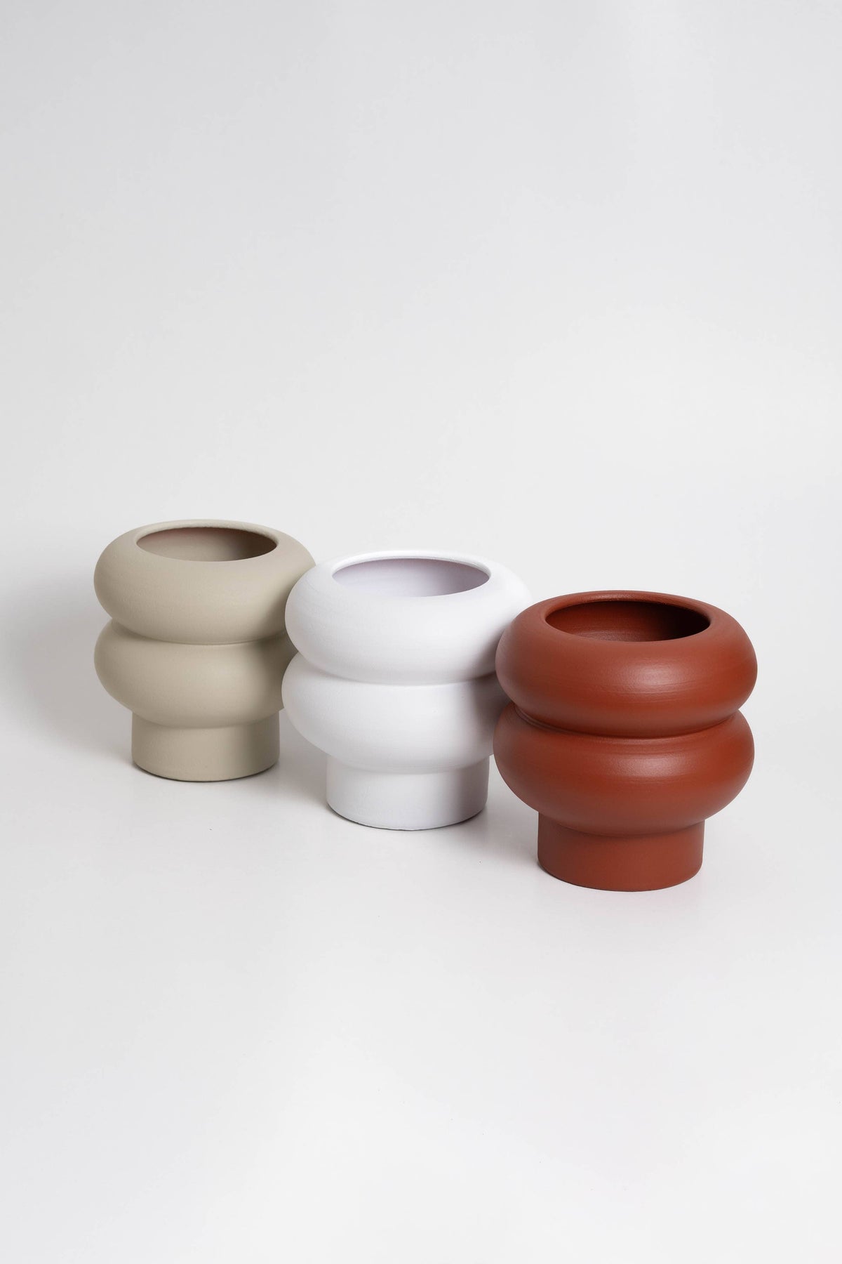 Ripple-Vase klein – Terrakotta – Perfekt für Blumen | Herbst
