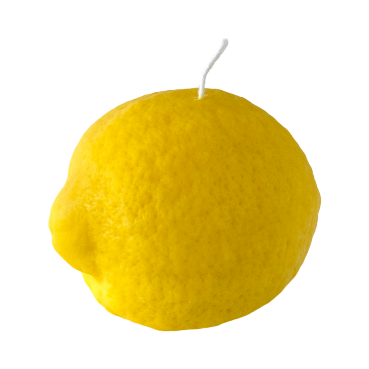 Große Kerze in Zitronenform: Lemon / Schale von Zitrusfrüchten / Einzelne Zitrone