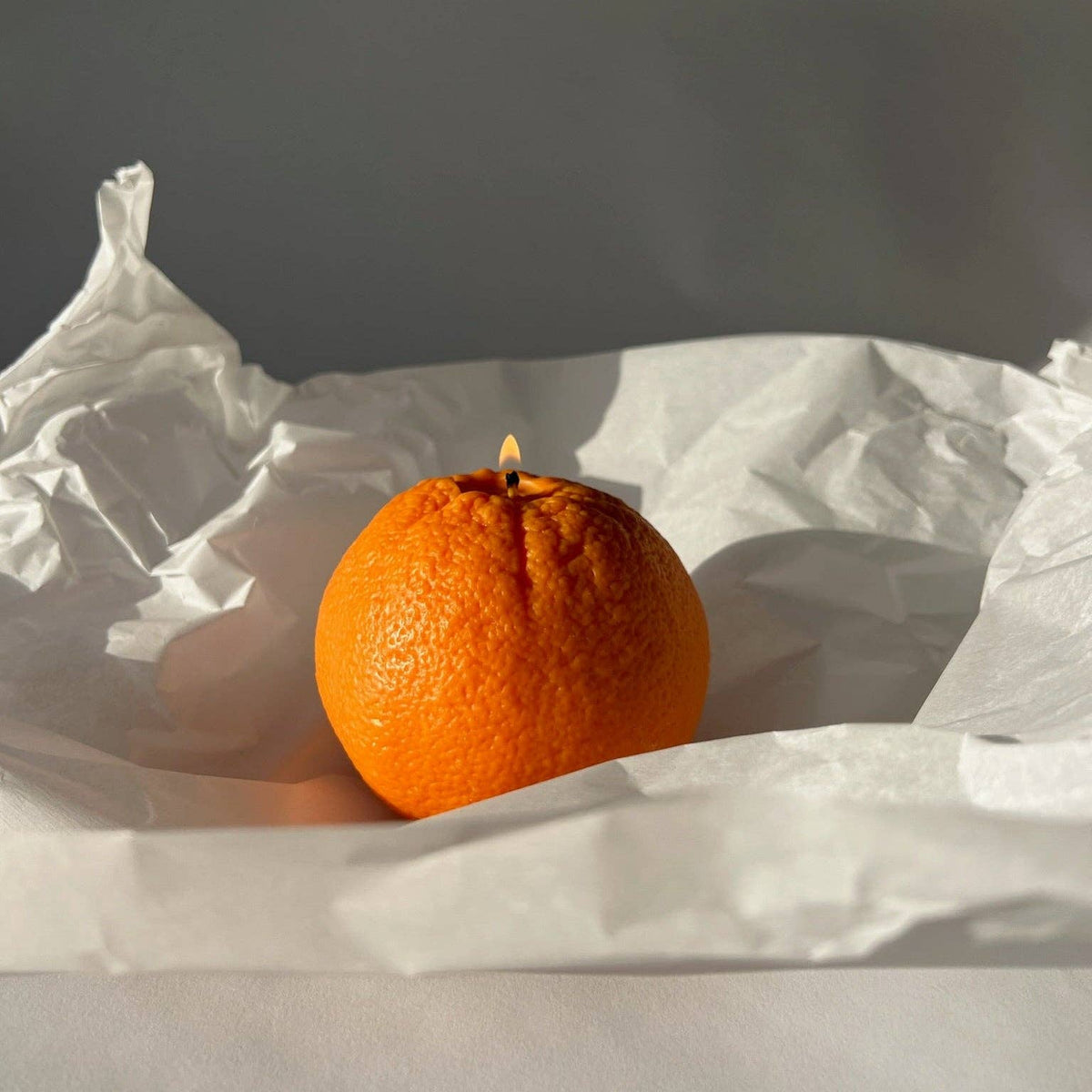 Große Duftkerze in Navel-Orangenform: Orangen / Blutzirange / Einzelne Orange