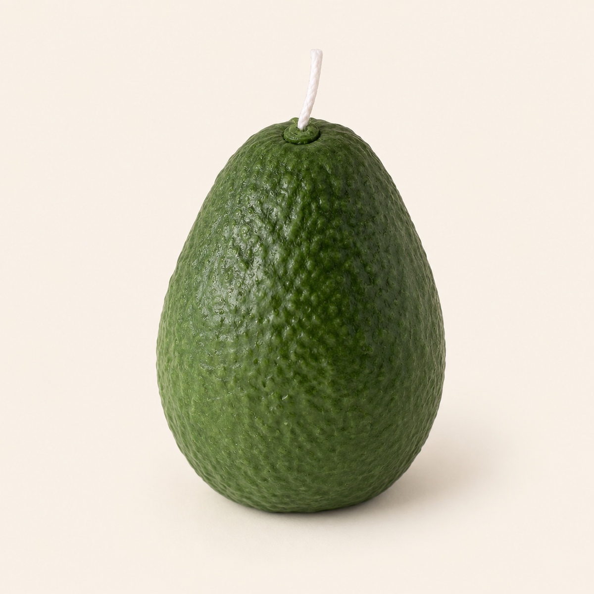 Große Avocadokerze: Grün / Meersalz und Orchidee / Einzelne Avocado