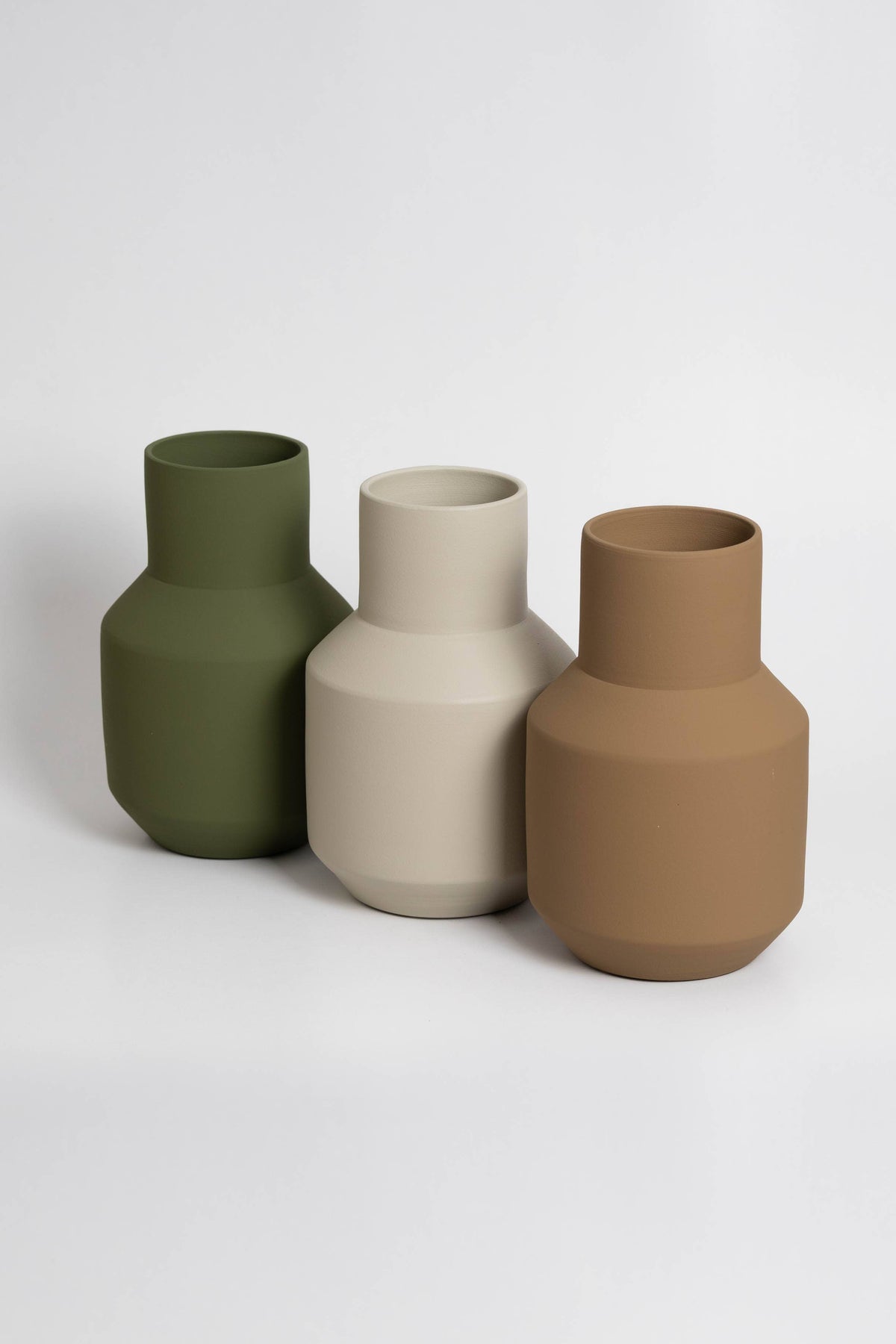 Sado Vase – Hellbraun – Keramik, ideal für getrocknete Blumen: Helles Braun