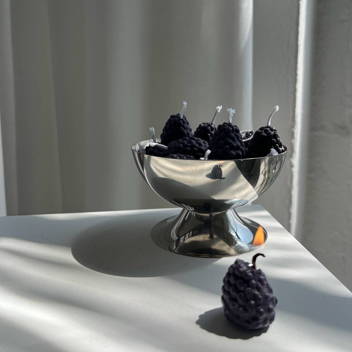 Scandles Brombeer-Kerzen – 10er Pack: Violett / Berry / 10 Packung