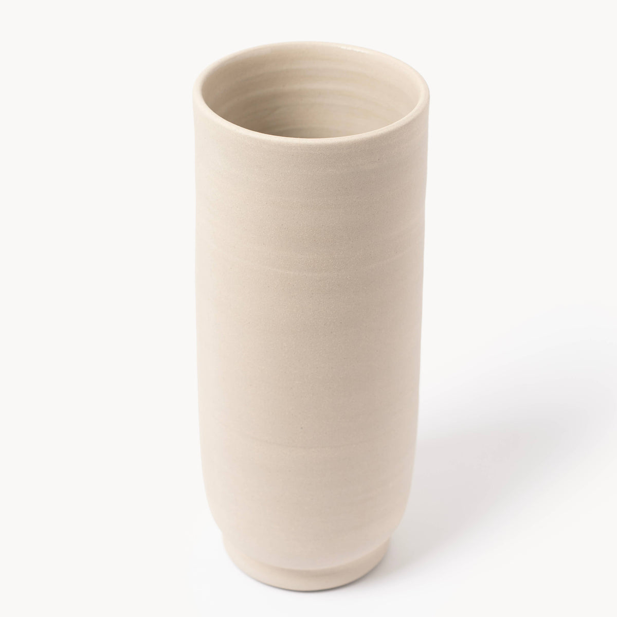 Sleek Elegante Vase aus Natursteinzeug – Perfekt für Blumen und Wohnkultur