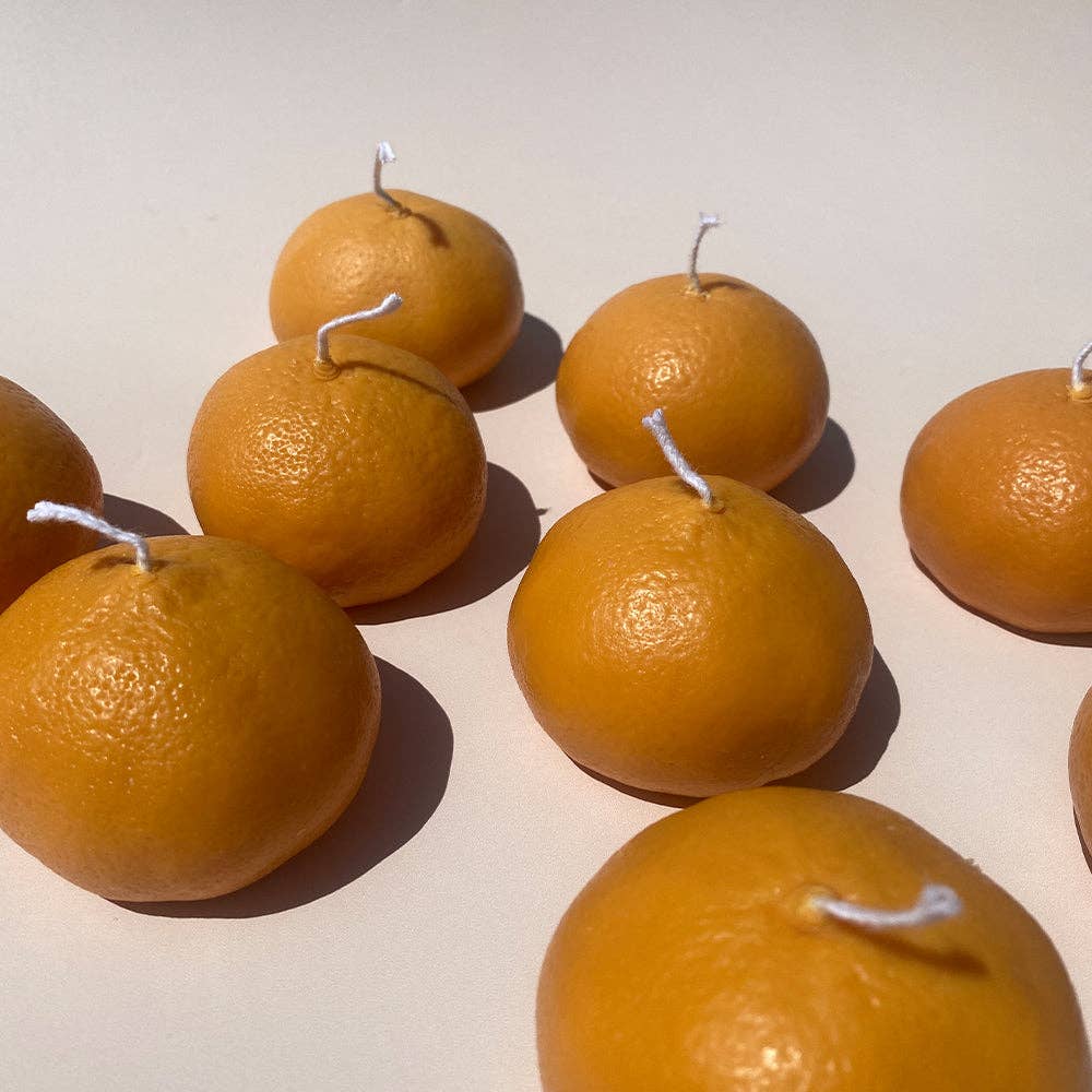 Mandarinen-Kerze aus der Farmers Market Kollektion: Orangen / Blutzirange / Einzelne Mandarine