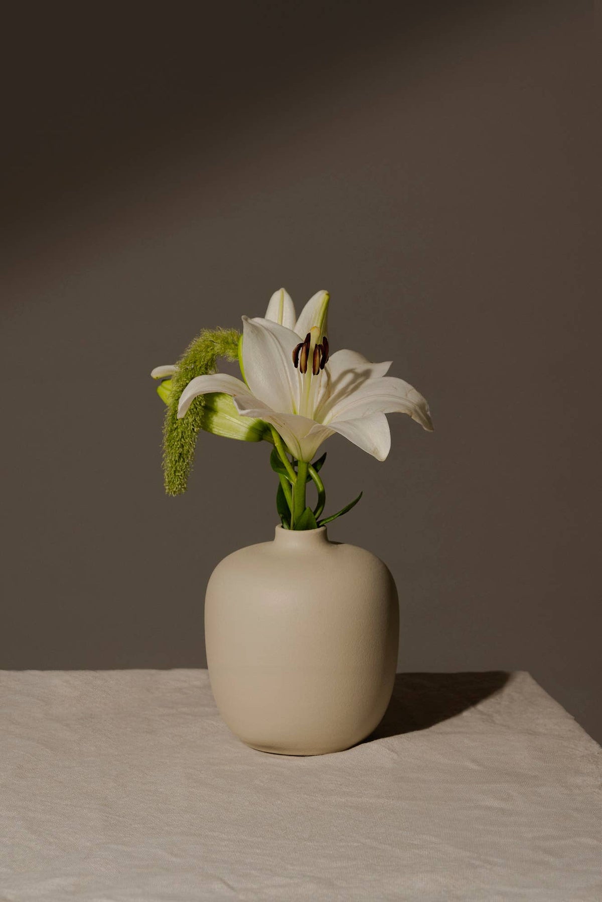 Blanc 05 - Off-White Keramikvase – Minimalistische Wohnkultur – Geschenk