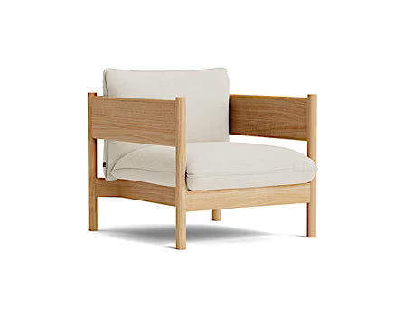 HAY - Arbour Club Sessel, waxed solid oak, turf-sand