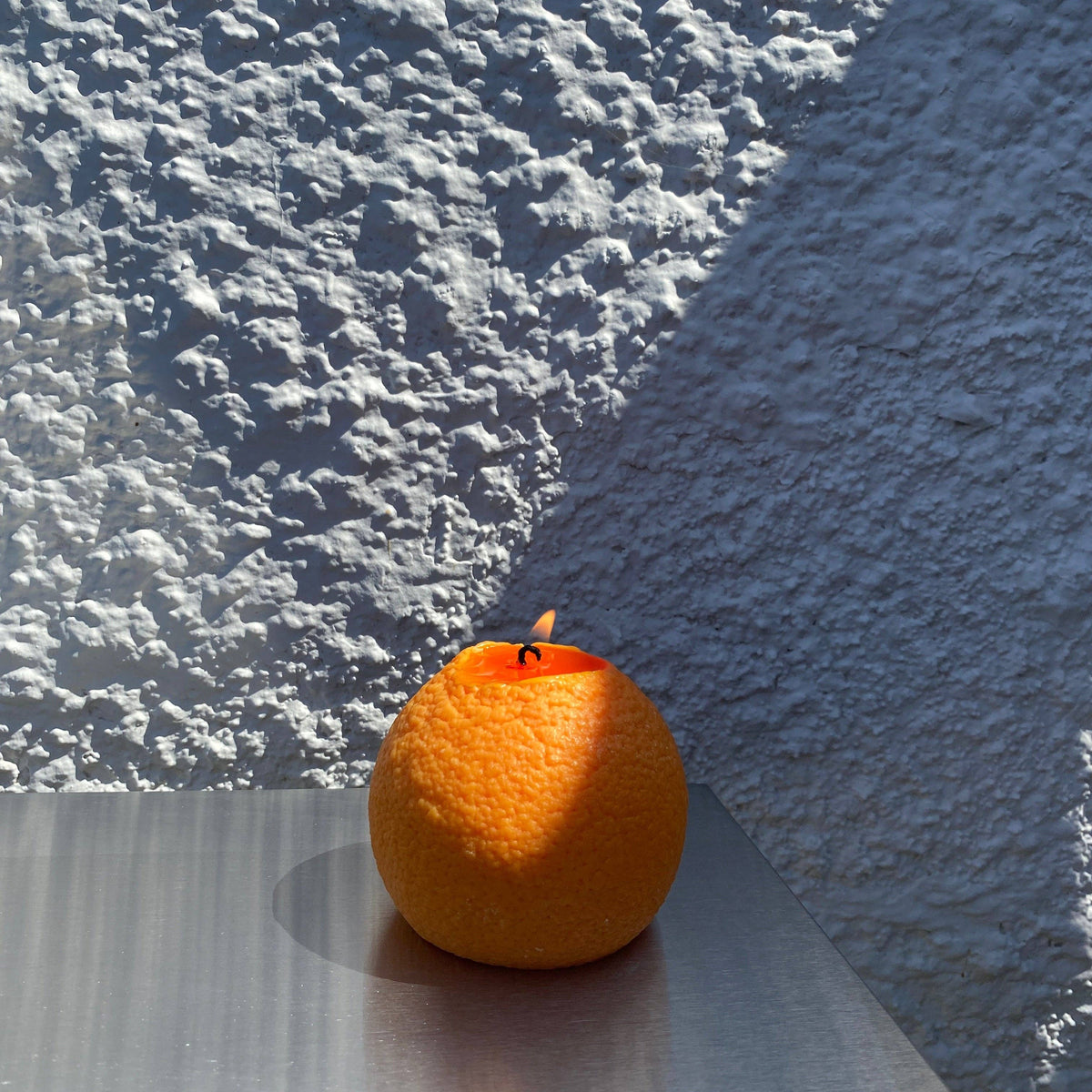 Große Duftkerze in Navel-Orangenform: Orangen / Blutzirange / Einzelne Orange