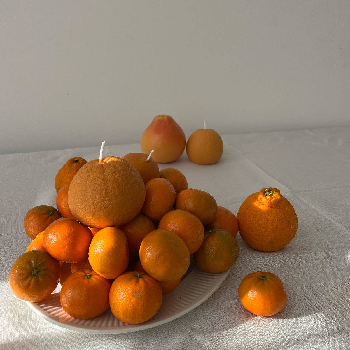 Große Duftkerze in Navel-Orangenform: Orangen / Blutzirange / Einzelne Orange