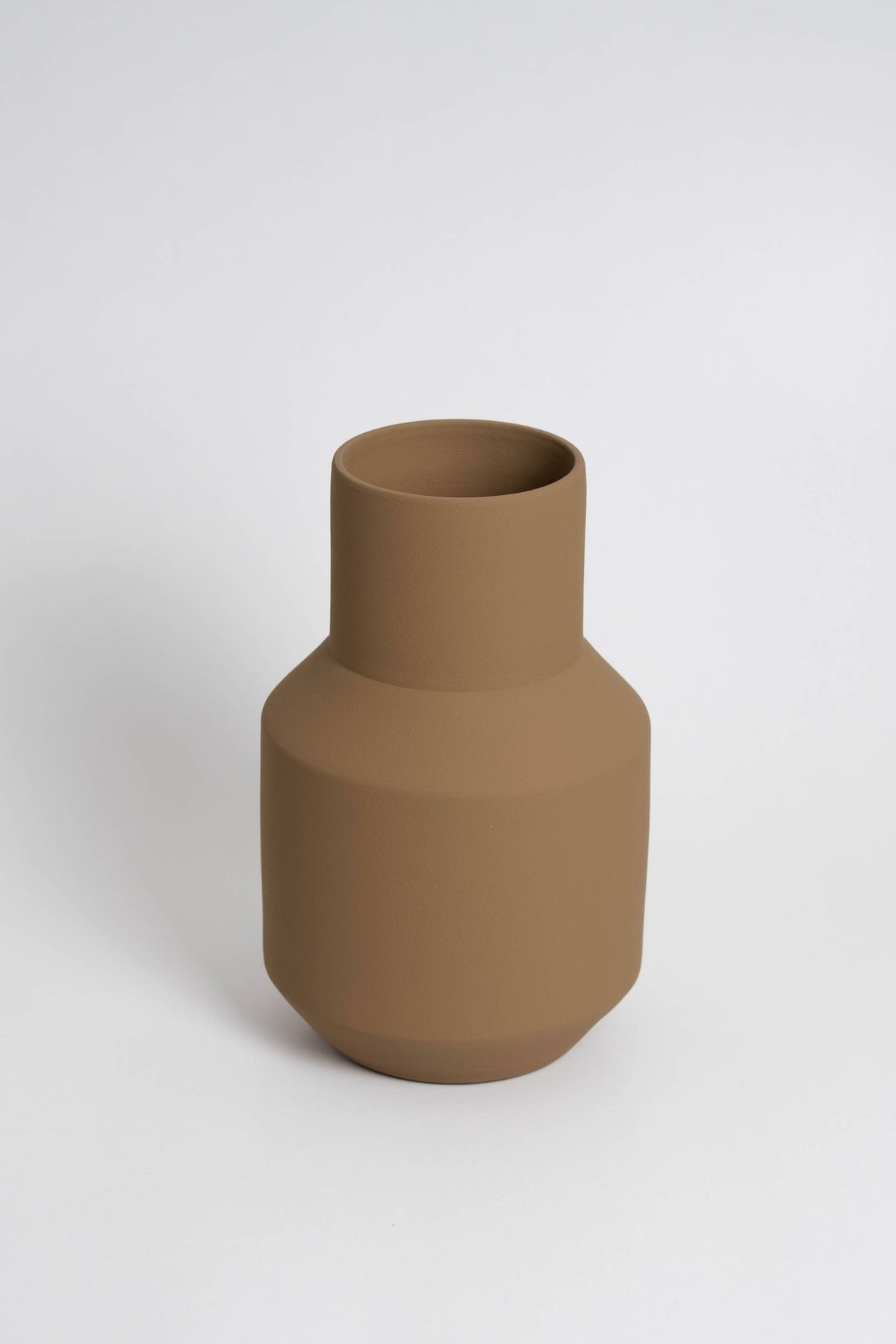 Sado Vase – Hellbraun – Keramik, ideal für getrocknete Blumen: Helles Braun