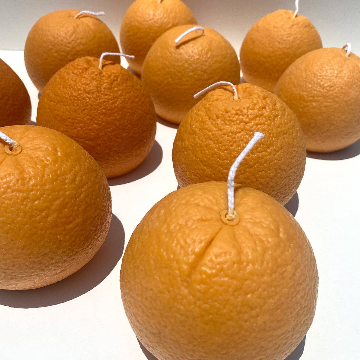Große Duftkerze in Navel-Orangenform: Orangen / Blutzirange / Einzelne Orange