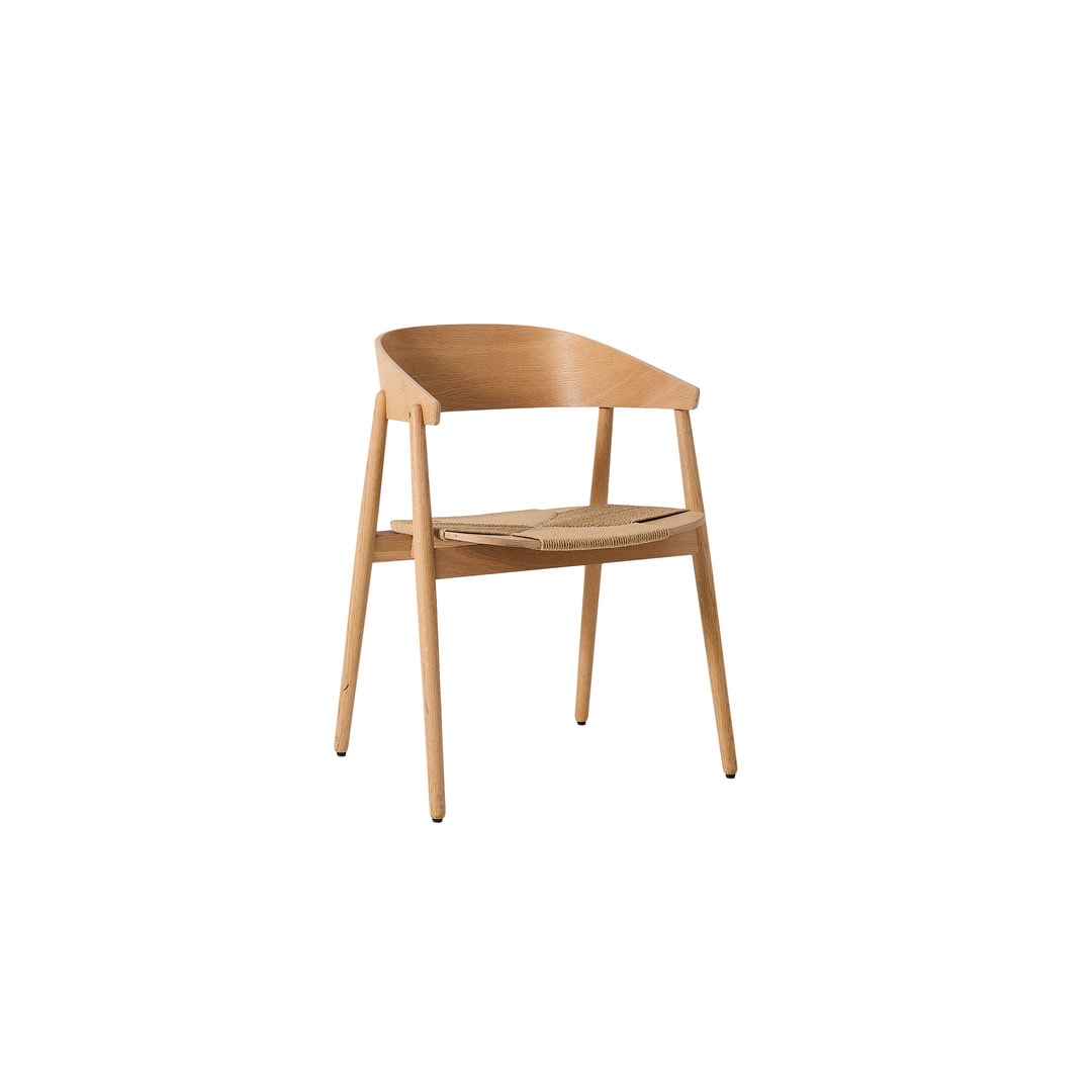 Esstischstuhl von Andersen Furniture AC2 Chair / Wooden Seat Eiche matt lackiert paper braid