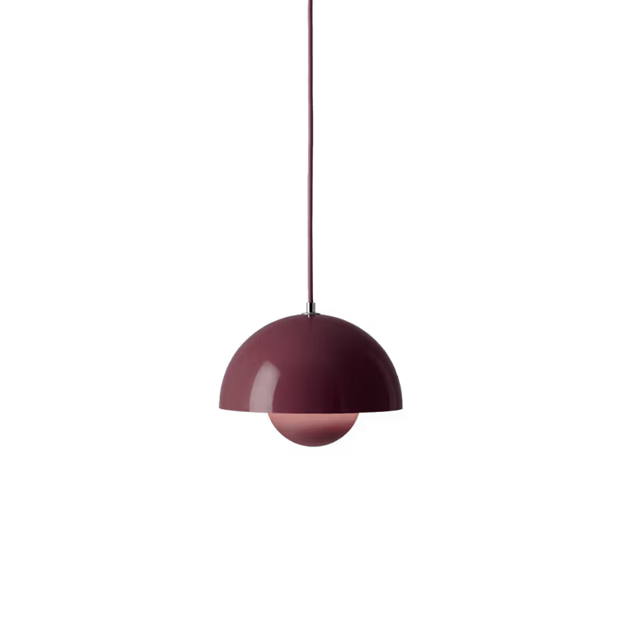 &Tradition Flowerpot VP1 Pendelleuchte Dark Plum- 23cm