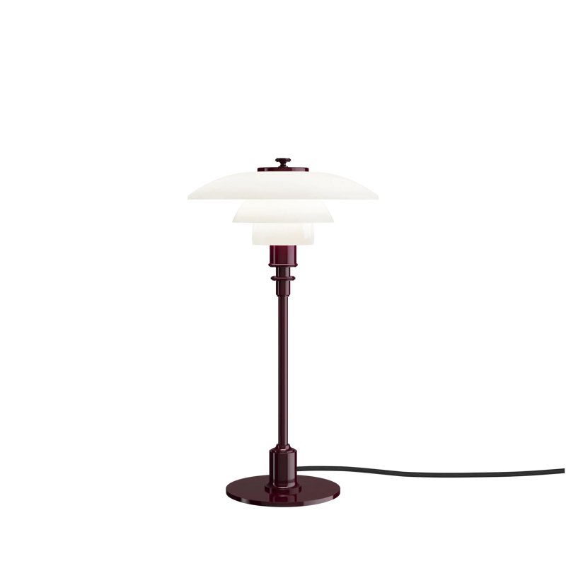 Louis Poulsen PH 2/1 Table Lamp - Glossy Burgundy