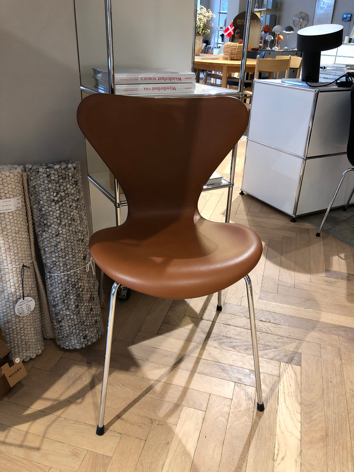 Fritz Hansen - Serie 7 - 3107, Leder Walnut