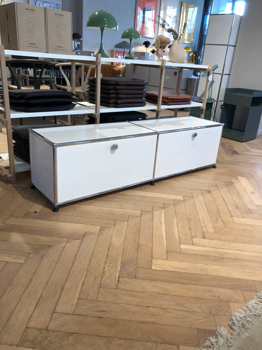 USM Haller, 2x1 TV/Lowboard reinweiß