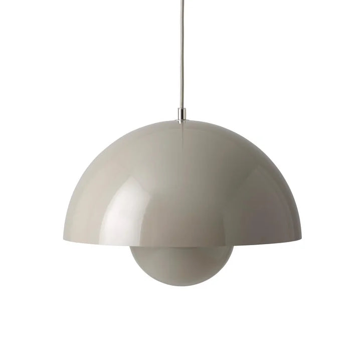&Tradition - FlowerPot Pendelleuchte VP7 grey beige 37 cm