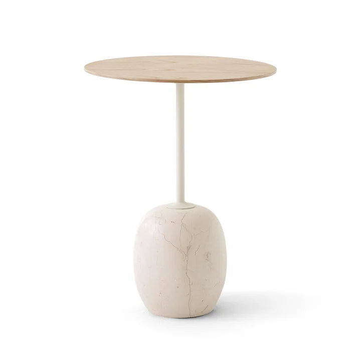 Lato &tradition Table LN8, Round, Ø40 cm, Oak/Crema
