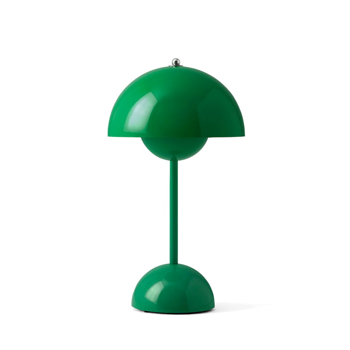 VP9 Signal Green  - &Tradition - Flowerpot Akku Tischleuchte