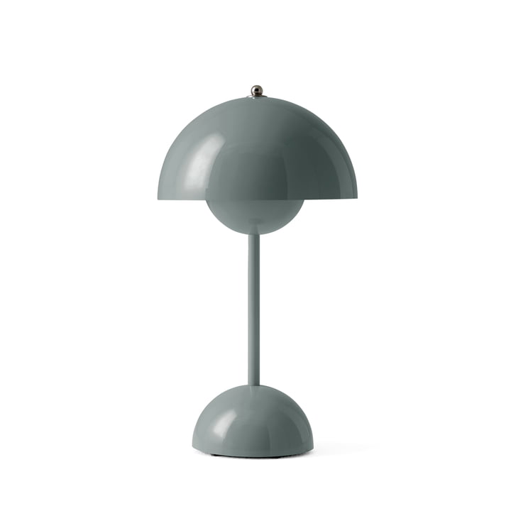 VP9 Stone Blue - &Tradition - Flowerpot Akku Tischleuchte