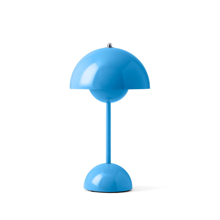 VP9 Swim Blue - &Tradition - Flowerpot Akku Tischleuchte