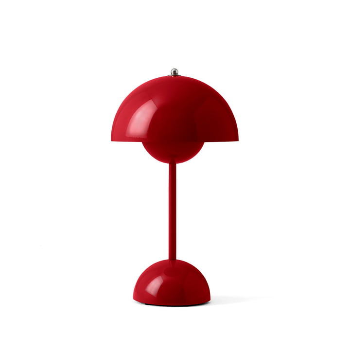 VP9 Vermilion Red - &Tradition - Flowerpot Akku Tischleuchte