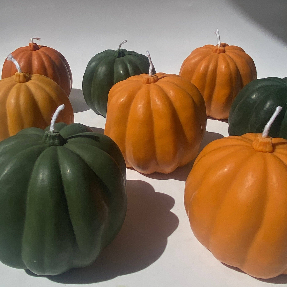 Kürbiskerze - Grün: Green / Pumpkin Pie