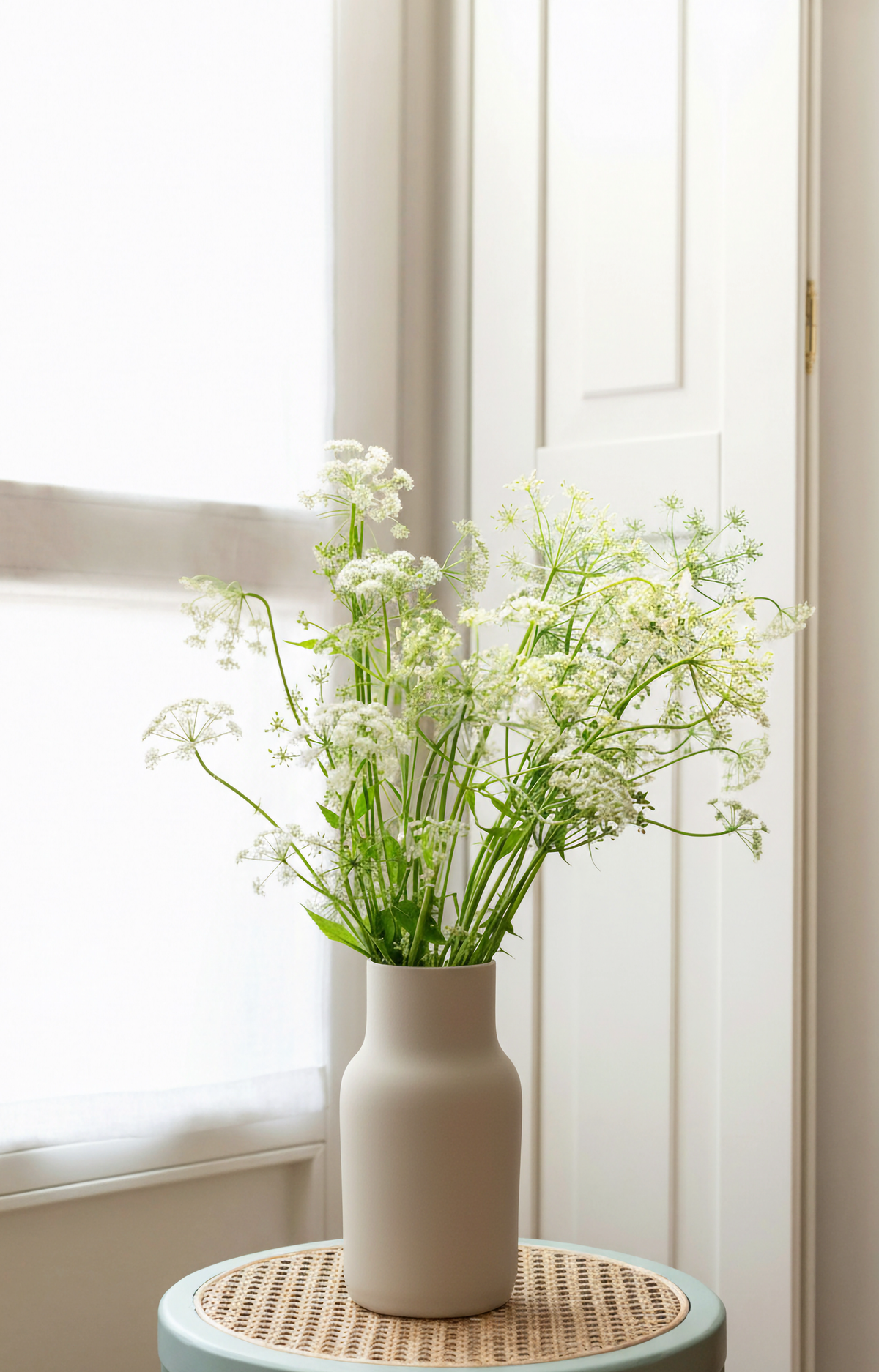 Blanc 01 - Off-White Keramikvase – Geschenk & Wohnaccessoire
