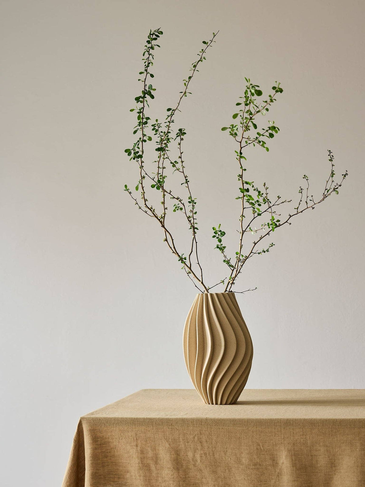 Vento-Vase: Sand / S