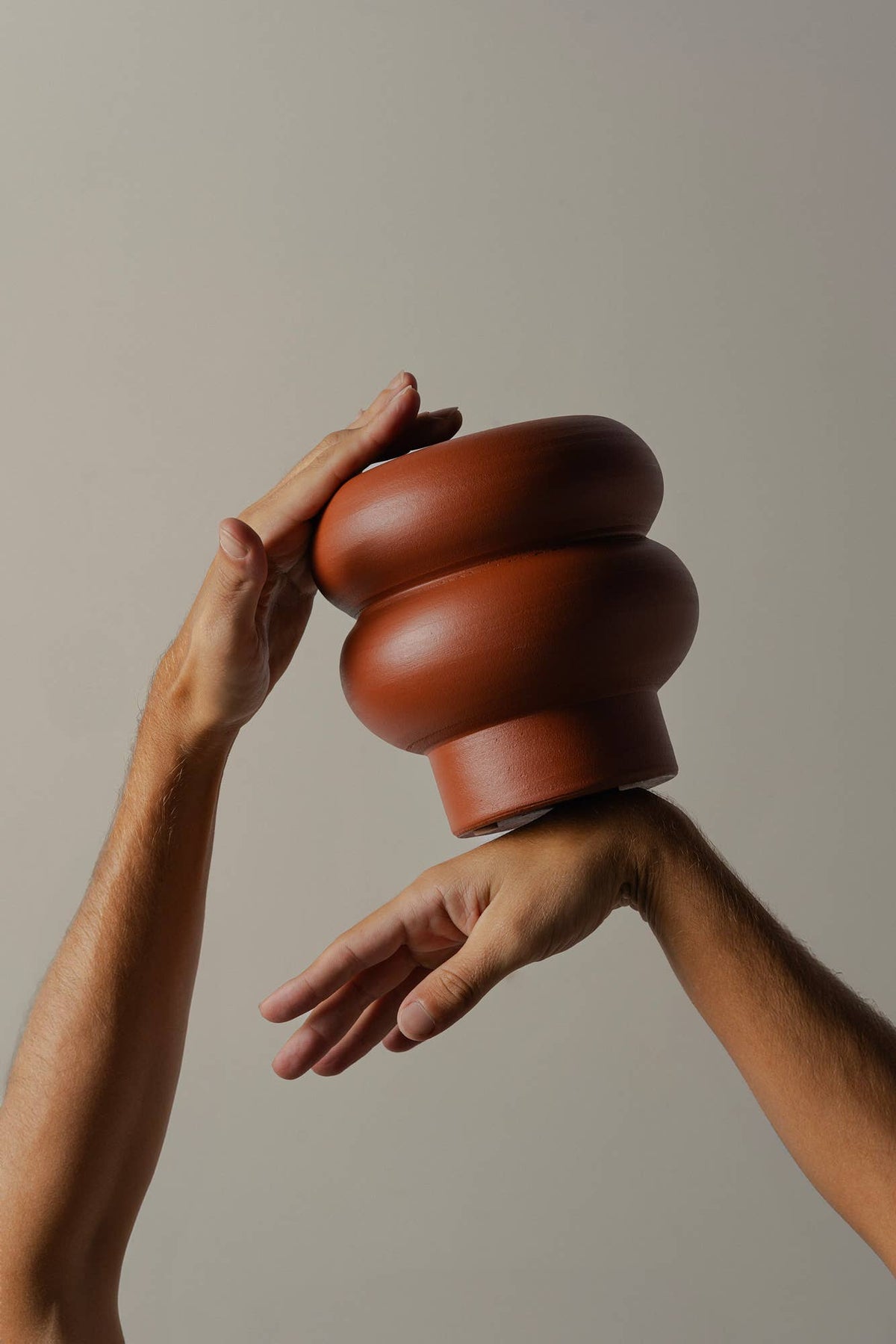 Ripple-Vase klein – Terrakotta – Perfekt für Blumen | Herbst