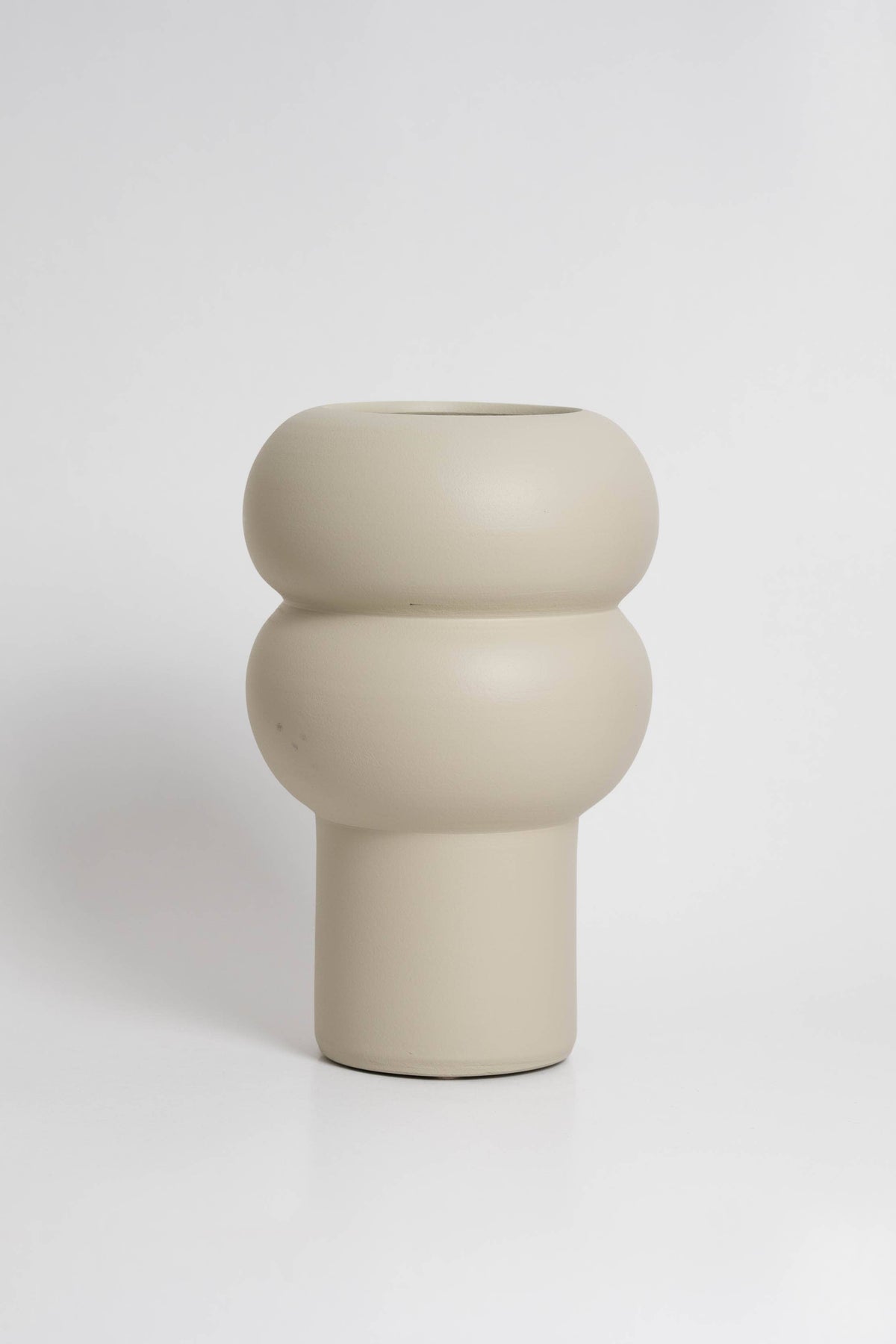 Ripple-Vase - Off-White - handgefertigt - Bestseller