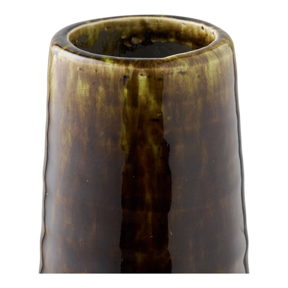 Vase, Keramik, Braun, ø11x39 cm: Brown / Keramik