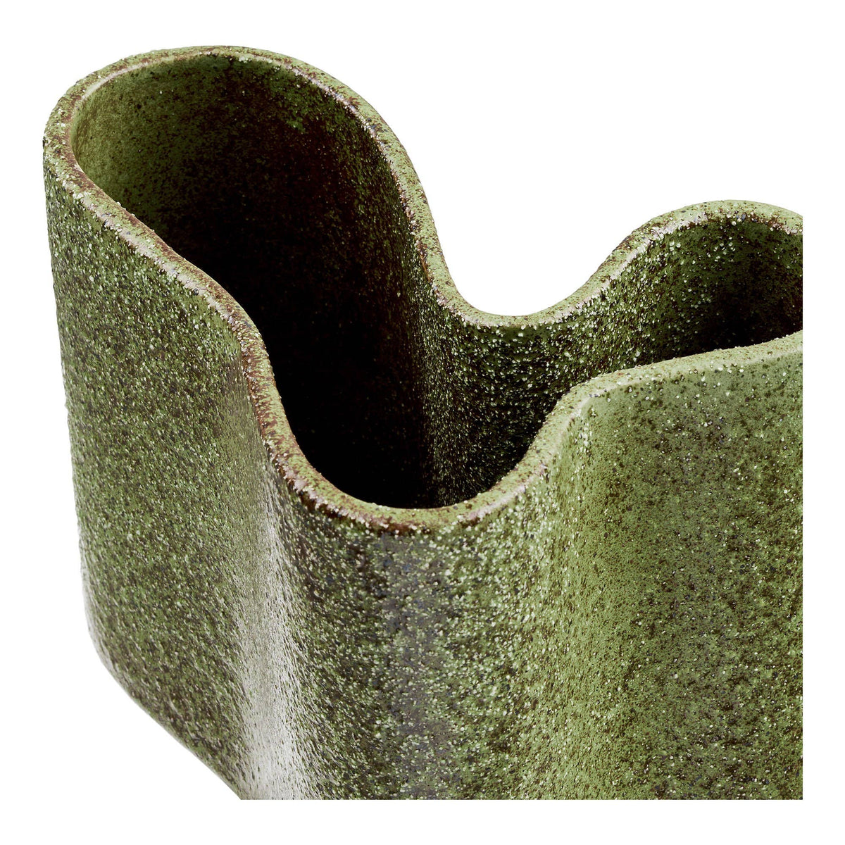 Vase, Keramik, Waldnachtgrün, 14,5 × 19 × 14,5 cm: Dark Forest Green / Ceramic