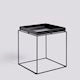 TRAY TABLE-MEDIUM L40 X W40 X H44-BLACK POWDER COATED STEEL