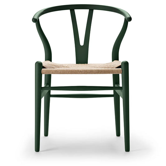 CH24 Y-Stuhl Buche Soft Green Natur Geflecht